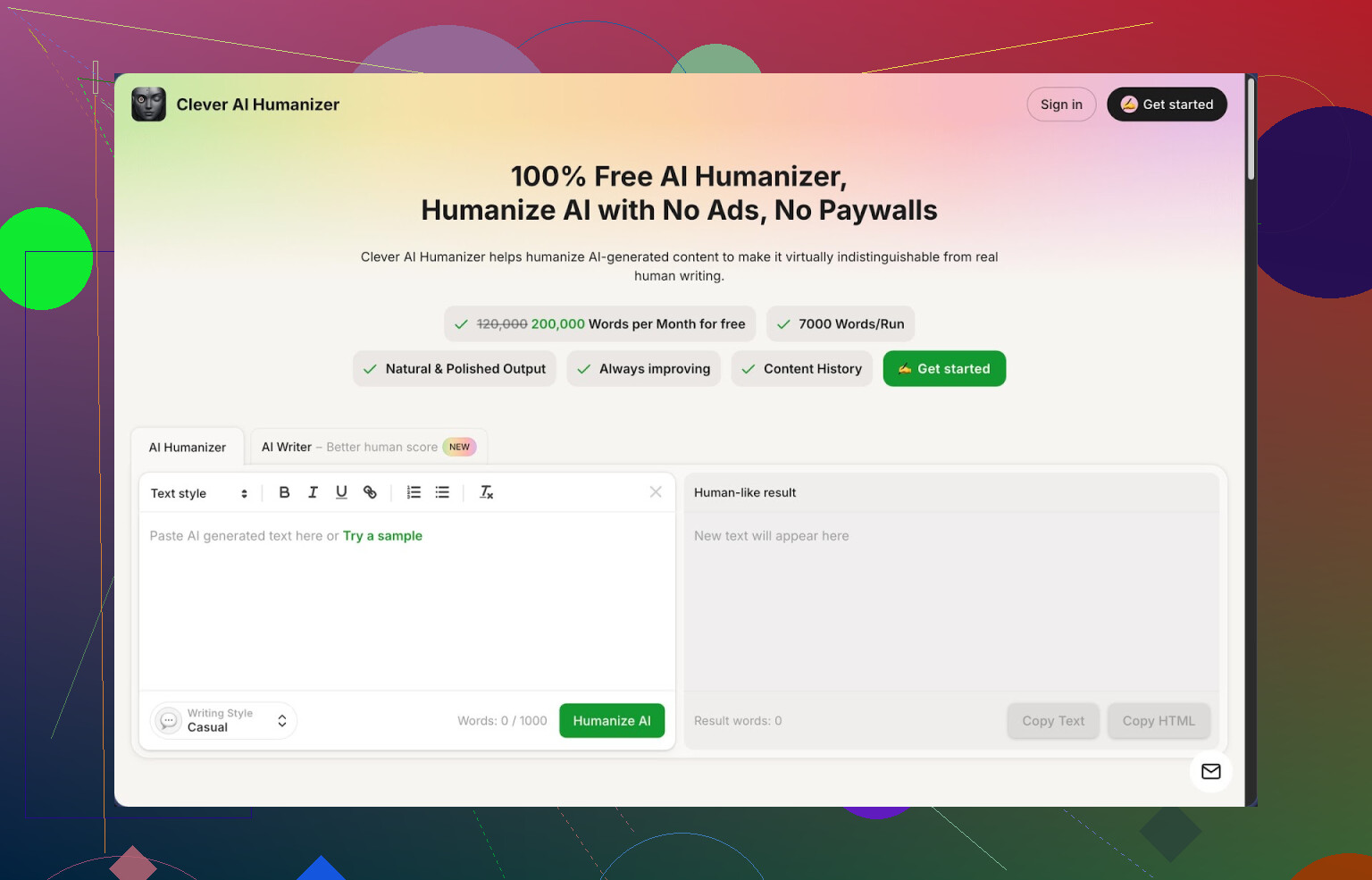 Reseña de Clever AI Humanizer