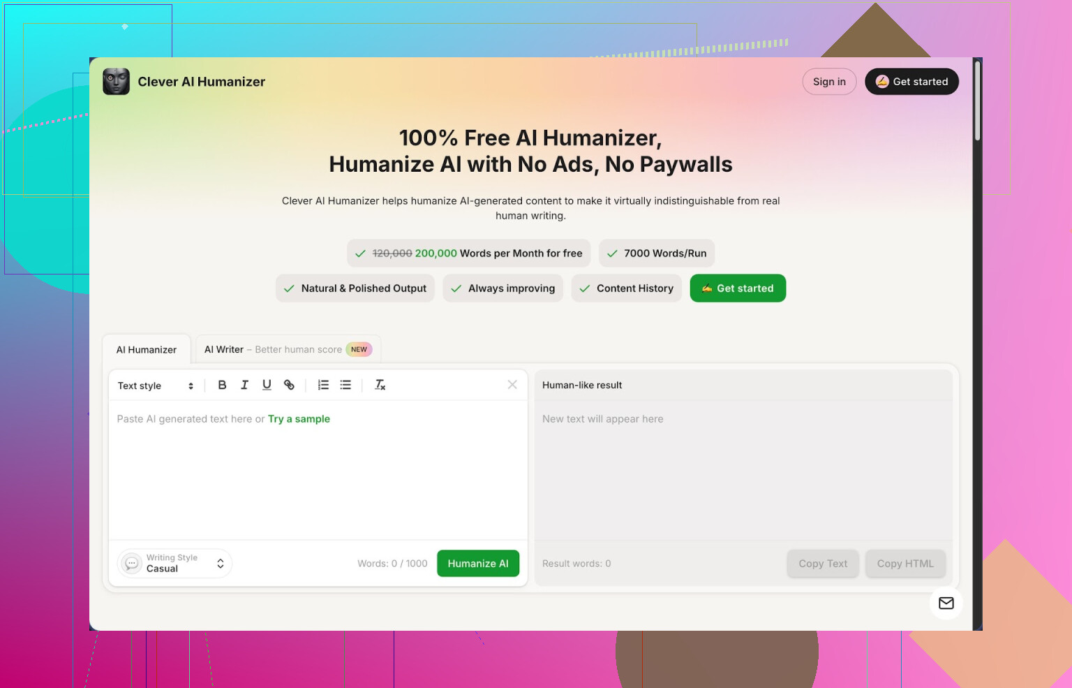 Reseña de Clever AI Humanizer